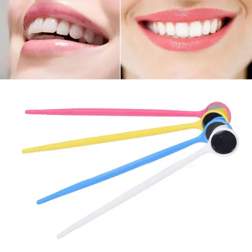 100 шт. стоматологический одноразовый Рот Зеркала для обследования Пластик