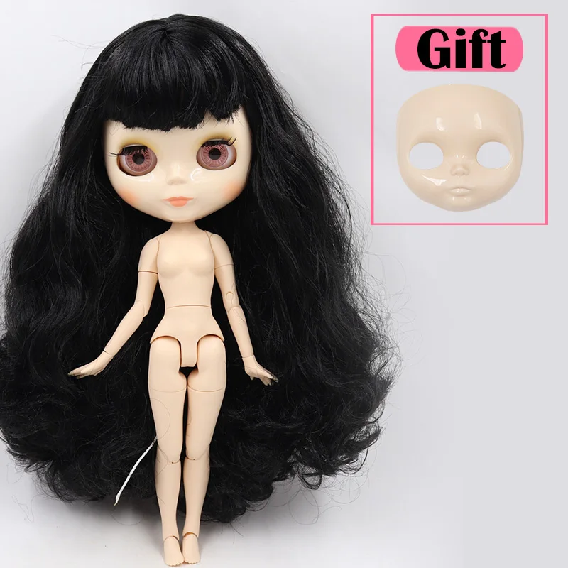 doll face ICY Blyth Кукла № 1 глянцевое лицо белая кожа сустава тела 1/6 BJD Специальная цена 1/4 BJD, Pullip, Jerryberry, Licca игрушка подарок - Цвет: doll face