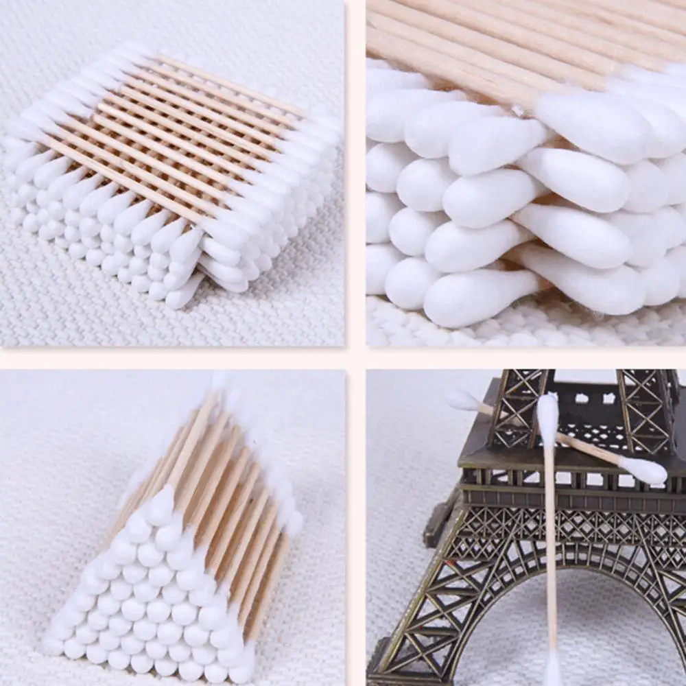 Цилиндрические акриловые тампоны из хлопка для хранения косметики хлопковые