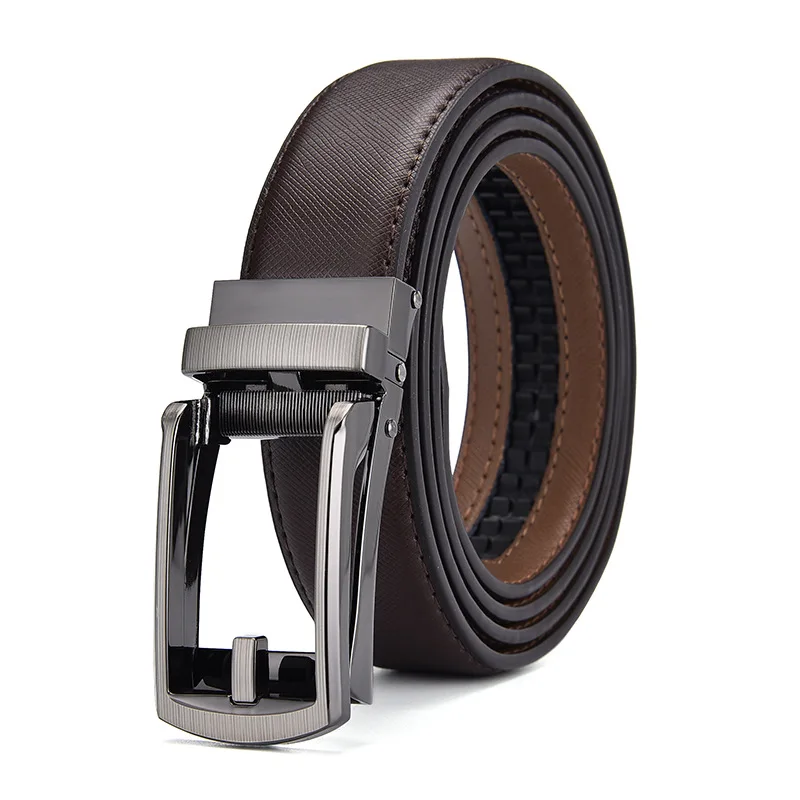 

Fashion Belt for Men Automatic Buckle Business Belt Designer Belts Men High Quality Genuine Cowhide Waistband Black Girdle 2021
