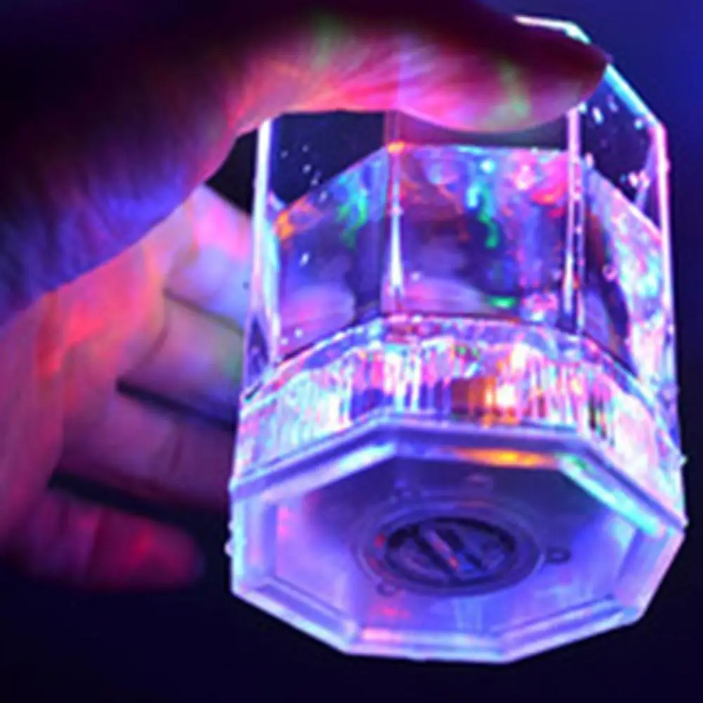 LED Wine Glass Cup Water bottle Sensitive Discoloration Illuminated Octagon Romantic Atmospheres Flash Cups | Дом и сад