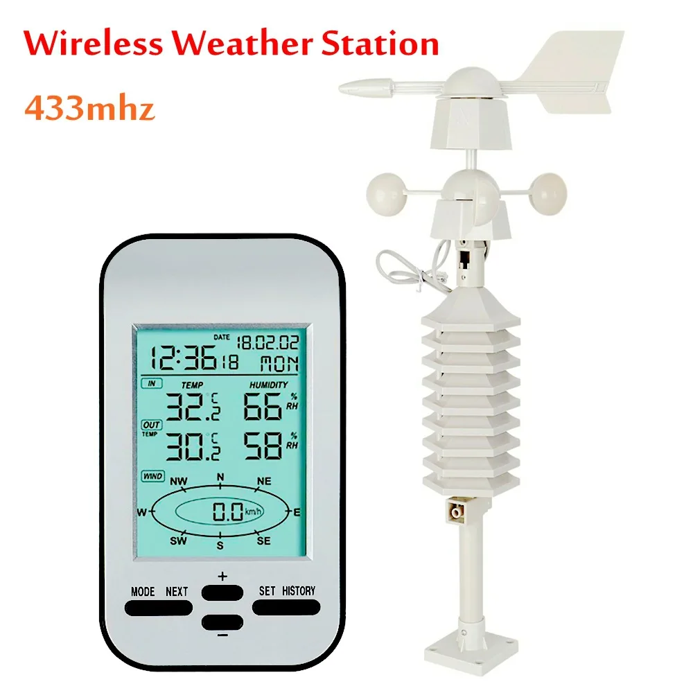 Multi-Functional Small Household Weather Station Meteorograph Mini Weather Forecast Wireless Hygrothermograph