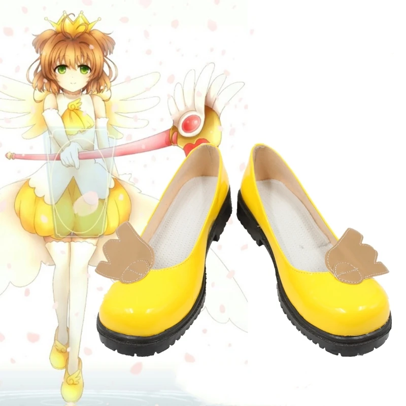 Новинка обувь для косплея аниме Cardcaptor Sakura Kinomoto Униформа с ангелом вечеринки на