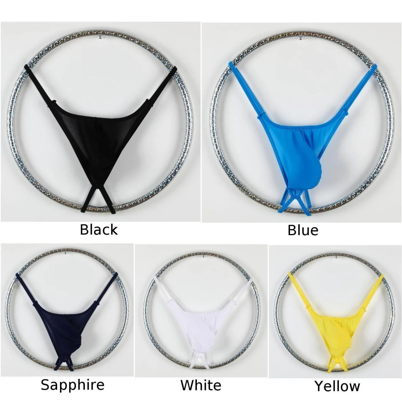 

Men's Briefs Solid Color T-Back G-String Briefs Sexy Breathable Tanga Thong Panties Lingerie Underwear Low Waist Male Underpants