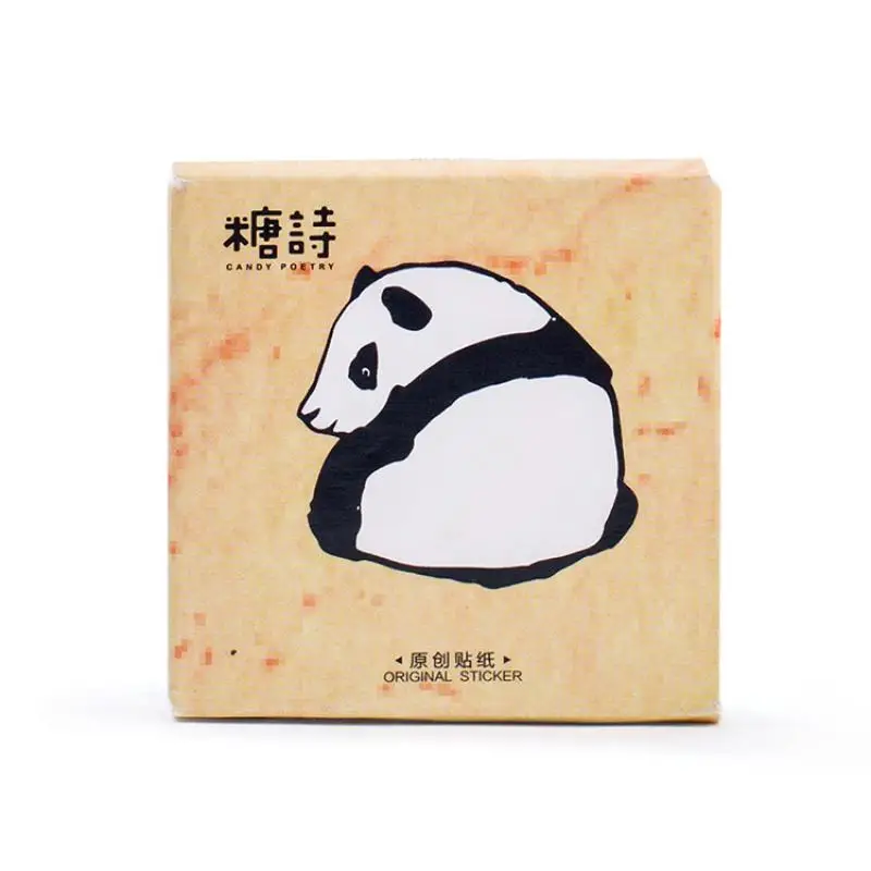 40 Pcs/bag Cute Panda Cartoon Animal Sticker Luggage Skateboard Cute Cool Graffiti Funny Children To