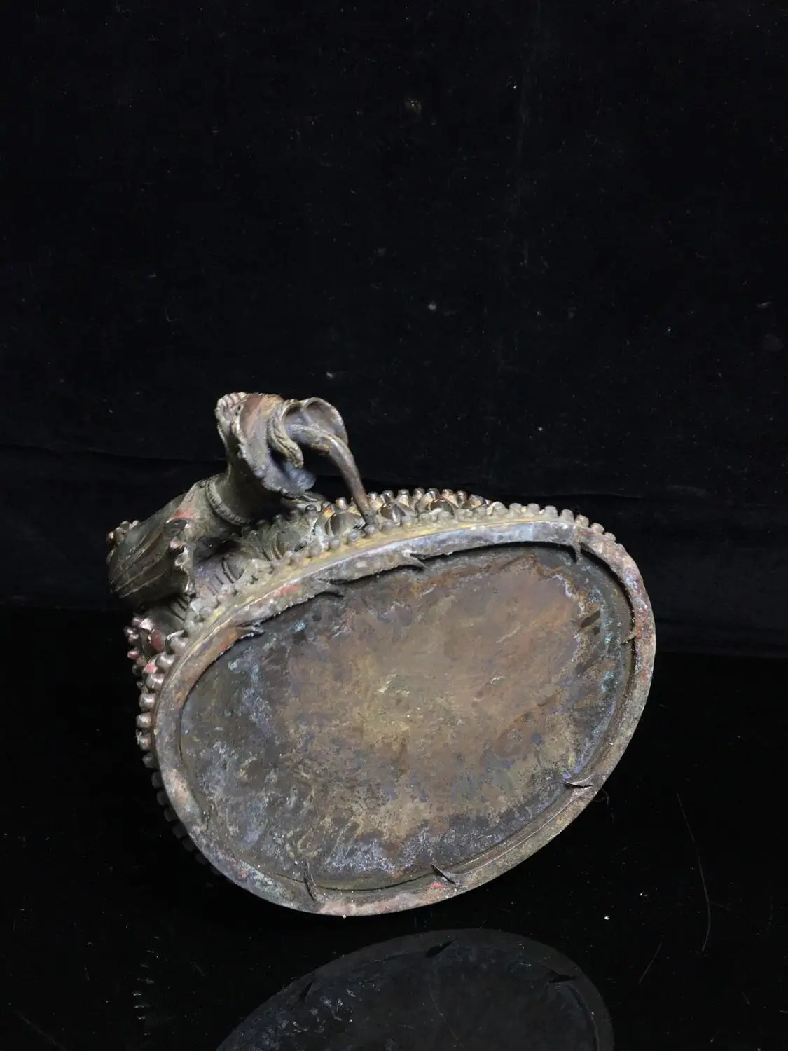 

Home Decor 11" Tibet Buddhism Temple Old Bronze Green Tara Buddha Statue Dara Bodhisattva Holy Salvation Buddha