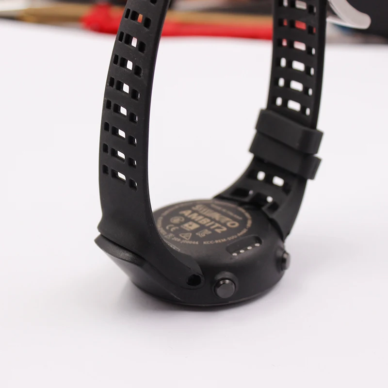 Watch Accessories Rubber Silicone Strap  For Suunto Ambit 3 Peak - Ambit 2 Buckle Rubber Watchbands Correa Men's Watch Band