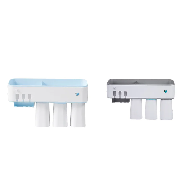 

Intelligent No Punching Toilet Ultraviolet Disinfection Mouthwash Cup Storage Toothbrush Shelf