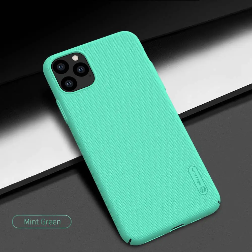 Светло-зеленый Для iPhone 11 Pro Max XS Max XR X Nillkin Супер Матовый Защитный Жесткий Тонкий чехол для задней панели ПК для iPhone 11 XR XS Max X чехол для телефона - Цвет: Светло-зеленый