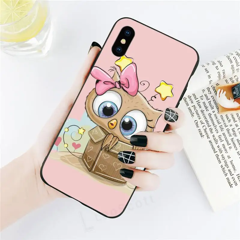 

Baby Cute Owl animal Phone Case for iPhone 11 12 pro XS MAX 8 7 6 6S Plus X 5S SE 2020 XR