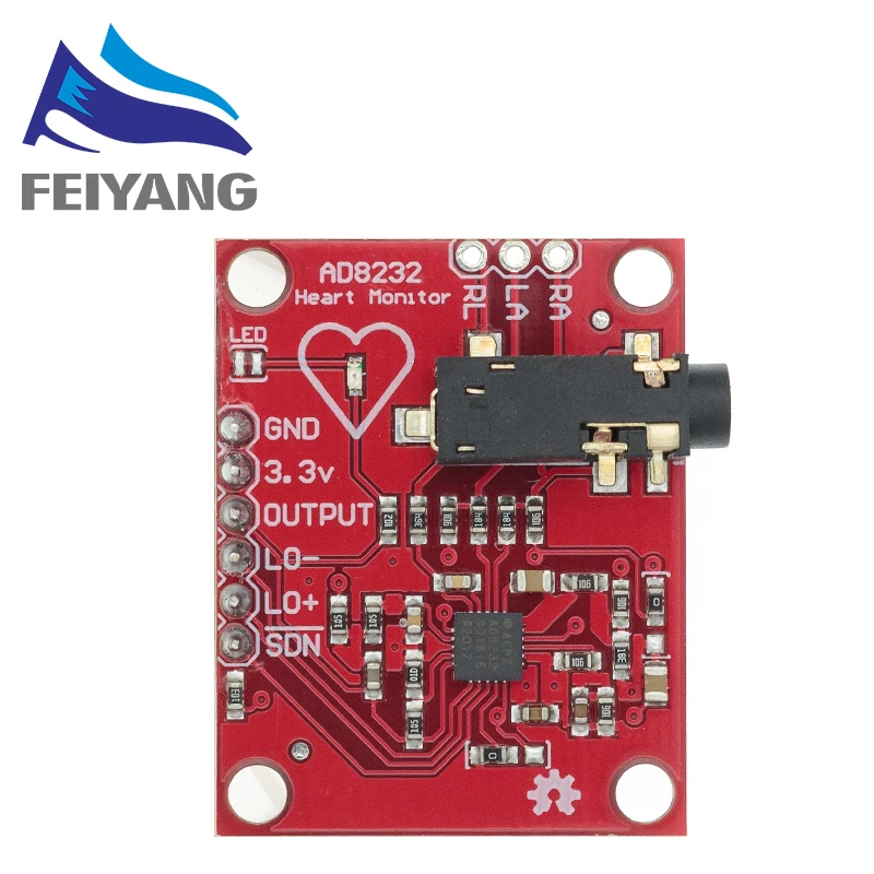 Новый модуль AD8232 Ecg измерение показателей ЭКГ Пульс сердце датчик мониторинга