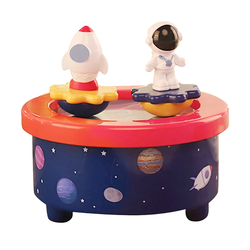 

Music Box Wind Up Musical Box Space Rocket Music Box Rotatable Wind Up Music Box Best Gifts Gift for Boys Girls