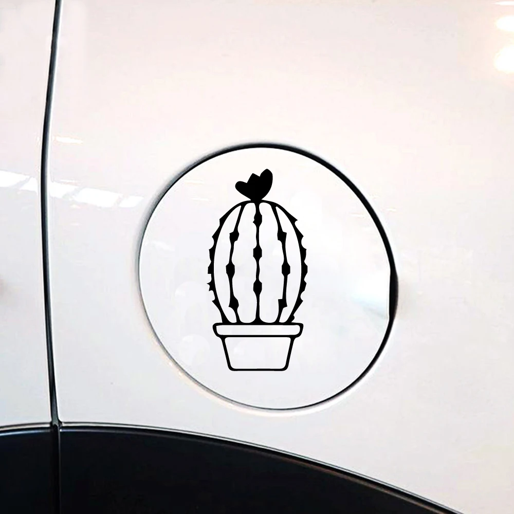 Забавный кактус автомобильная наклейка Виниловая для автомобиля крутой декор