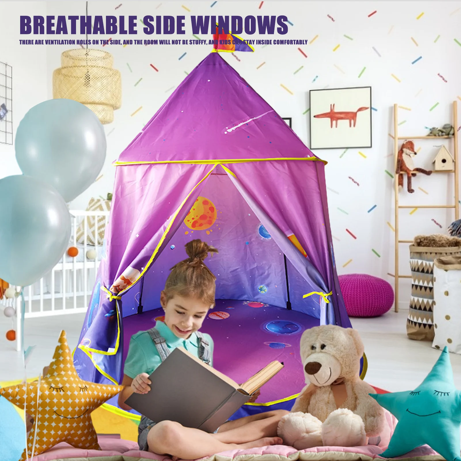 

Игровая палатка портативная складная палатка Tipi Prince детская игровая палатка для мальчиков домик детские подарки палатки для игр на открыто...