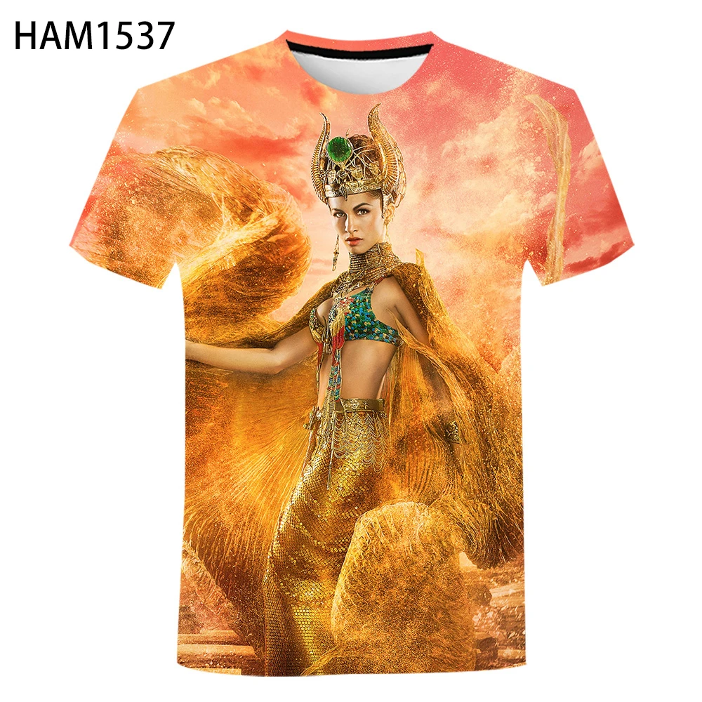 Летняя Новинка 2021 3D печать богов Египта мужская женская индивидуальная модная