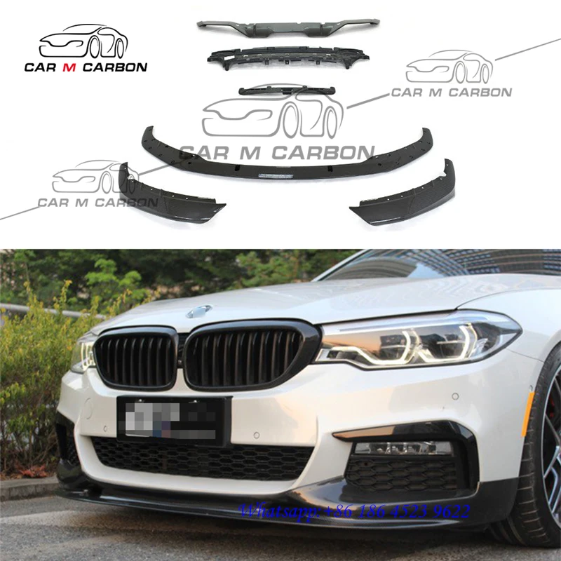 

carbon fiber front lip and diffuser for 5S G30 MP style carbon parts g30 diffuser G30 MP body kit