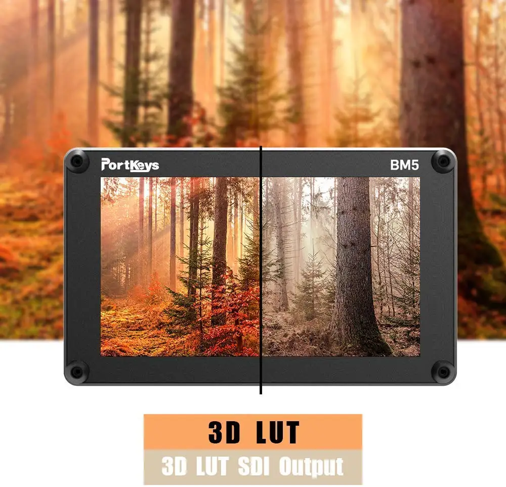 Portkeys BM5 3G-SDI/HDMI вход 2200nit сенсорный экран 3D-LUT алюминиевый корпус на камеру DSLR монитор с кабелем управления