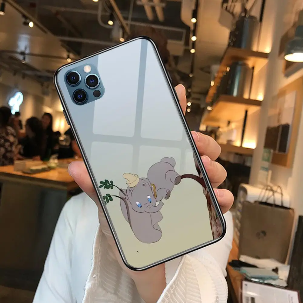 

Dumbo Anime Phone Case cover For iphone 12 Pro Max 11 8 7 6 S XR PLUS X XS SE 2020 mini black cell shell
