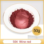 Перламутровый пигмент, тип 504, цвет красного вина, цвет порошка, краситель для мыла, автомобильное искусство, 100 г