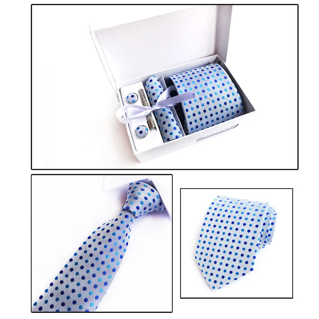 

Paisley Bowtie Business Wedding Bowknot Polka Dot Multi-color Gift Box 6 Piece Tie Suit Business Dress Wedding Tie Accessories