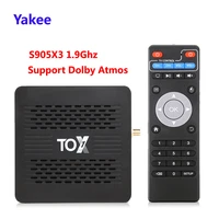 2020 tox1 tv box amlogic s905x3 android 9 0 4gb ram 32gb rom 2 4g 5g wifi bluetooth 1000m 4k hd set top box media play for dolby