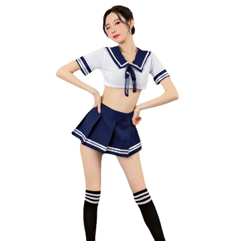 4XL размера плюс школьная униформа для японской школьницы эротический костюм