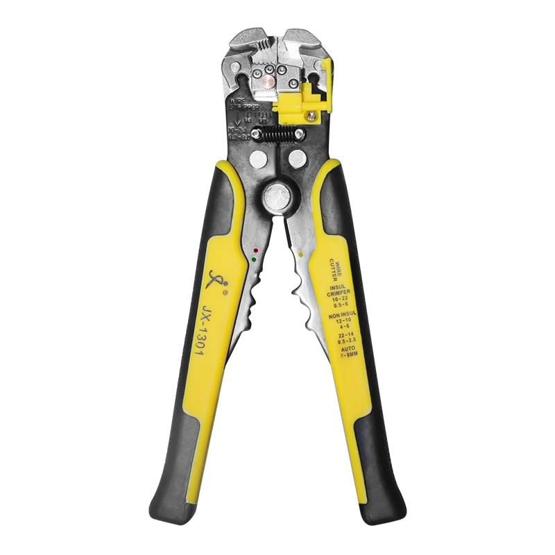 Цвет: желтый Wire Stripper, Self-Adjusting 8.4 Inch Cable Cutter Crimper, 3 in 1 Multi Pliers for Wire Stripping, Cutting, Crimping - Цвет: Цвет: желтый
