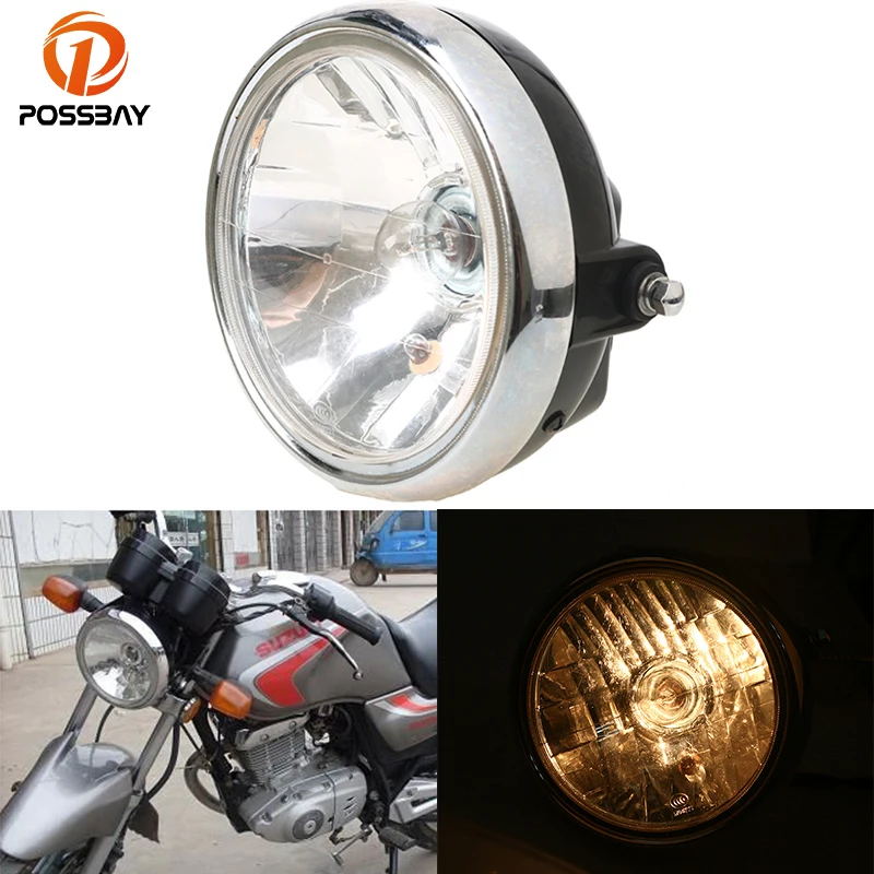 Posbay 7 ''универсальная мотоциклетная фара для Suzuki EN125 Harley Cafe Racer Honda Yamaha на заказ