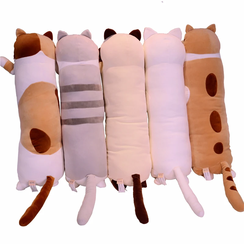 Candice guo! Милая плюшевая игрушка с длинным телом животное кошка котенок мягкая