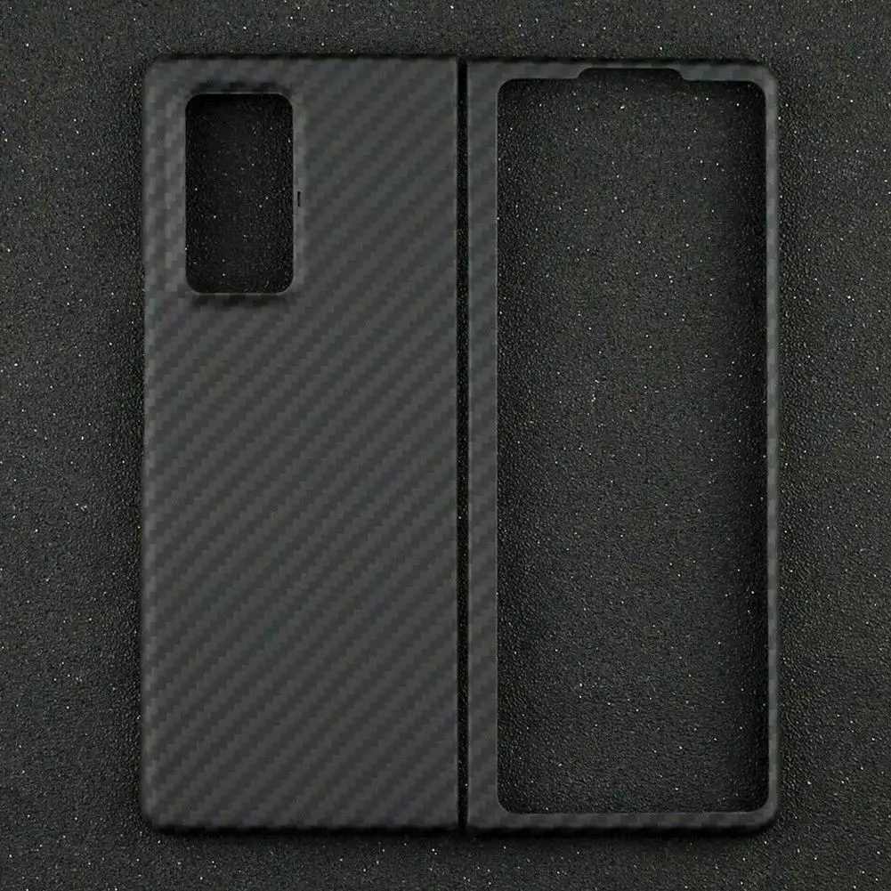 

Carbon fiber case For Samsung Galaxy Z Fold2 5G Original Bumper Real Stand Ultra Holder Carbon Thin Cover Back G1Q6