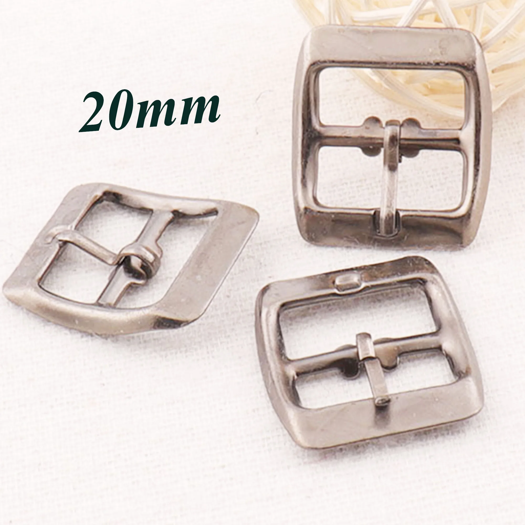40 шт. стальные серые застежки-пряжки для ремня квадратные центральный бар пряжки