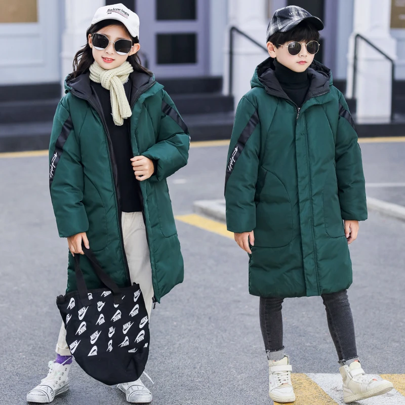 

-30 degree children clothing 2020 boy clothes warm winter down cotton jacket Hooded coat waterproof thicken outerwear kids parka