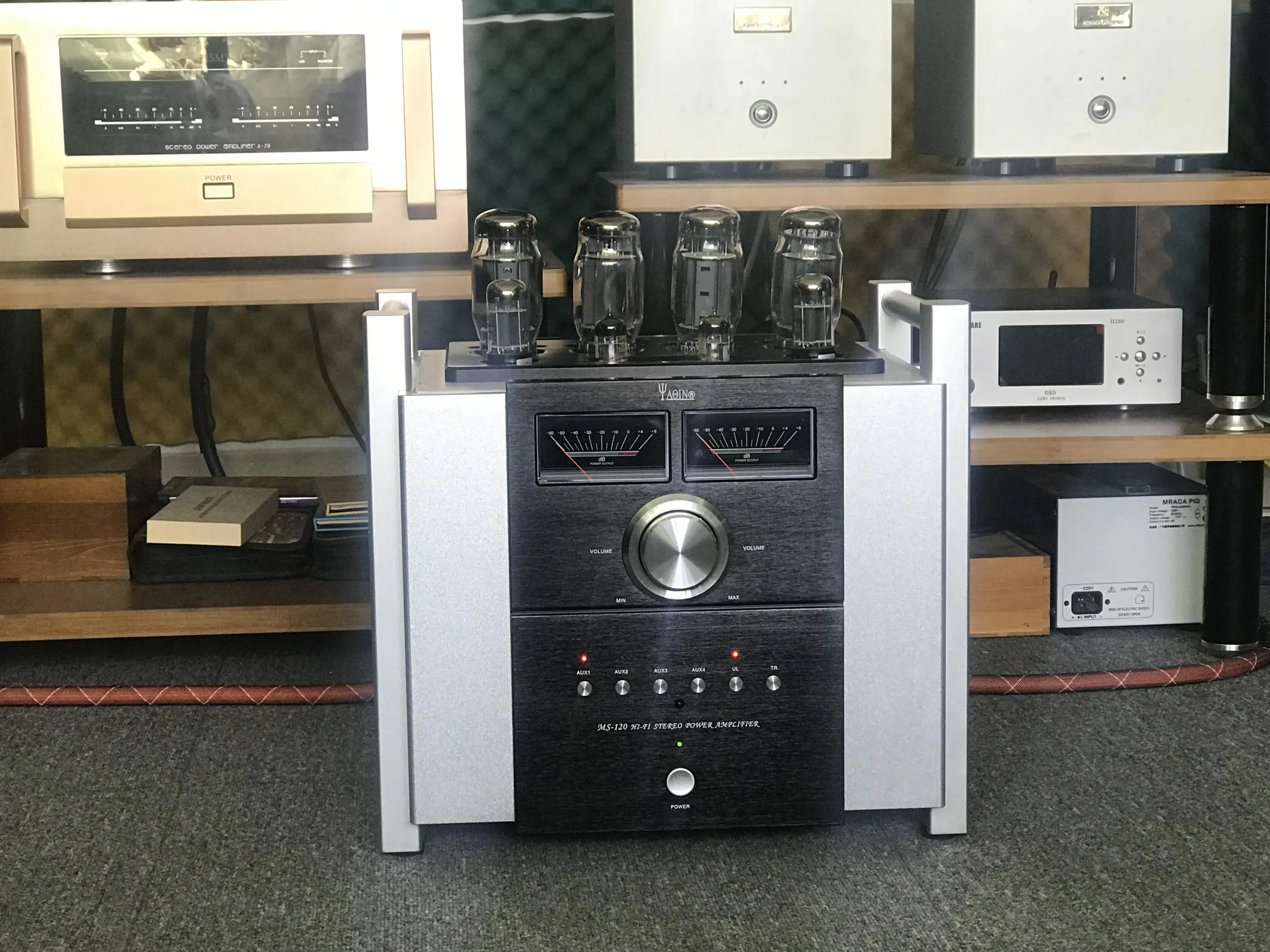 Q 005 YAQIN MS 120 вакуумная трубка усилитель мощности AMP Применение русский TUNG SOL KT120 * 4