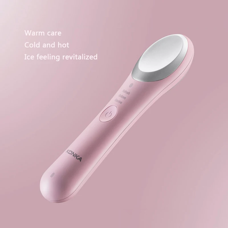 値段 康佳アイマッサージで 3 モードアイス暖かいとサイクル 1400 2600mah のミニ Usb 充電マッサージのための Led スクリーンホットマッサージ抗しわ