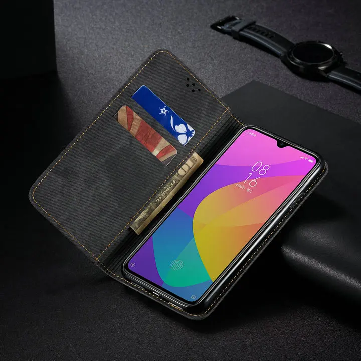 Для Xiaomi mi 9 Lite чехол mi 9 T 9 T Pro откидная крышка Роскошный Твердый тканевый кожаный кошелек Funda Xiaomi mi 9 Lite чехол mi A3 9 Lite CC9