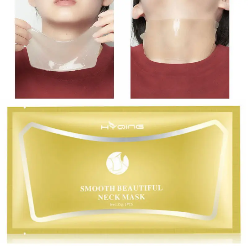 3 шт. коллагеновая кристальная маска для шеи укрепляющая затяжка крем лица против