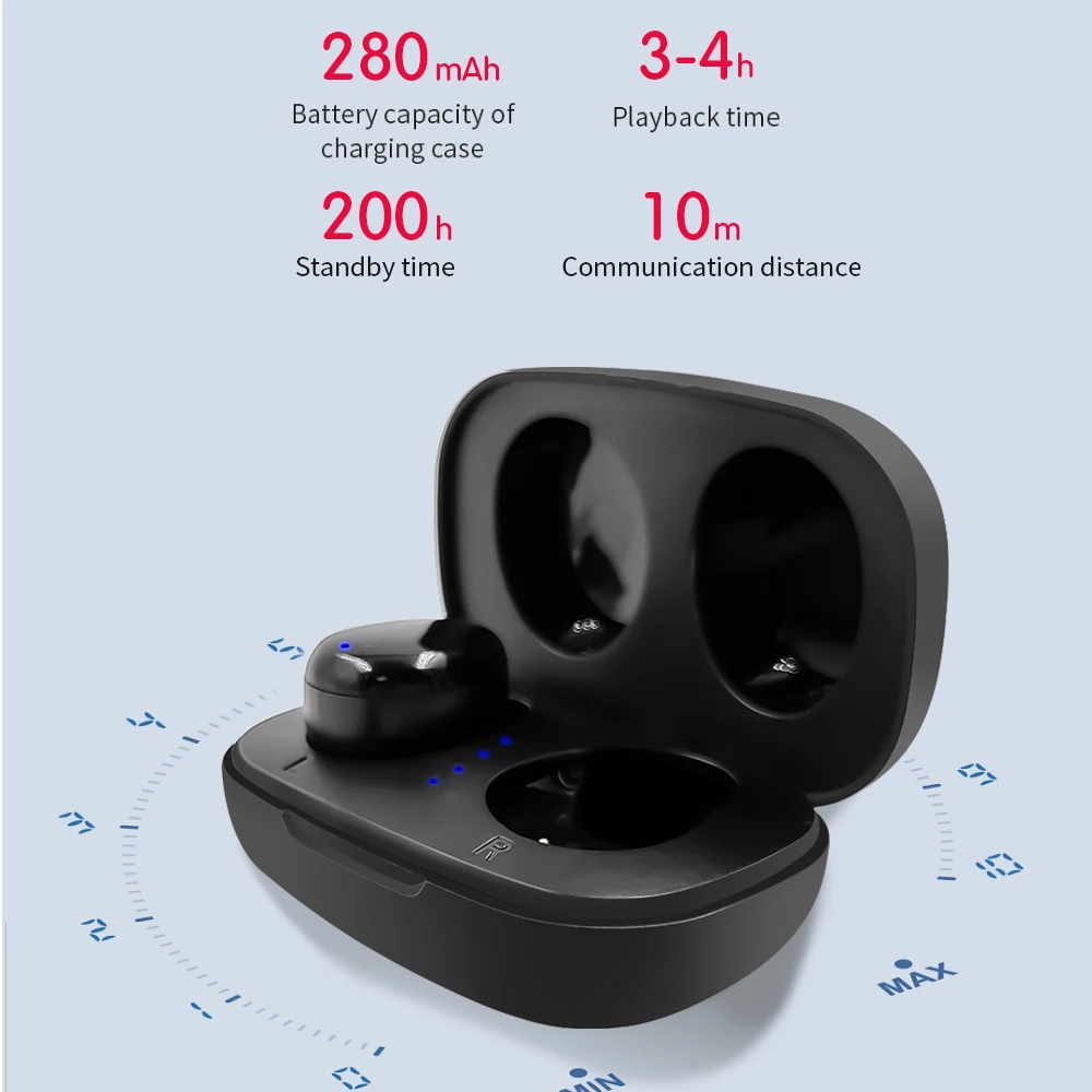 B5 TWS Bluetooth 5 0 беспроводные наушники матовые мини-наушники с сенсорным управлением