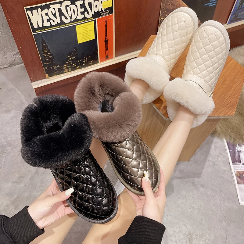 

Winter Snow Boots, Women's Warm Boots, Nude Boots, Thick-soled Shoes, Fashion Furry Casual Outdoor 2021 New Products
