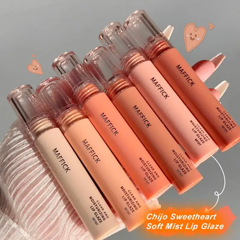 

6Colors Velvet Matte Lip Gloss Chestnut Lasting Matte Lipstick For Lips Waterproof Lip Tint Cosmetics Female Makeup TSLM1