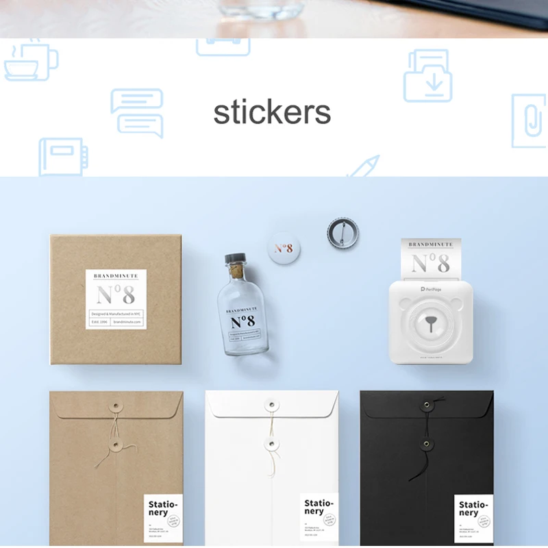 3 рулона термальная бумага этикетка бумажный стикер бумажная наклейка