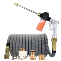 2021 telescopic garden hose garden telescopic hose magic hose household garden hose high pressure car wash hose with spray gun