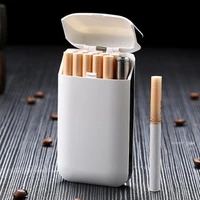 cigarette case lighter for smoking usb charging cigarette lighter windproof electronic lighters anti pressure flameless cool