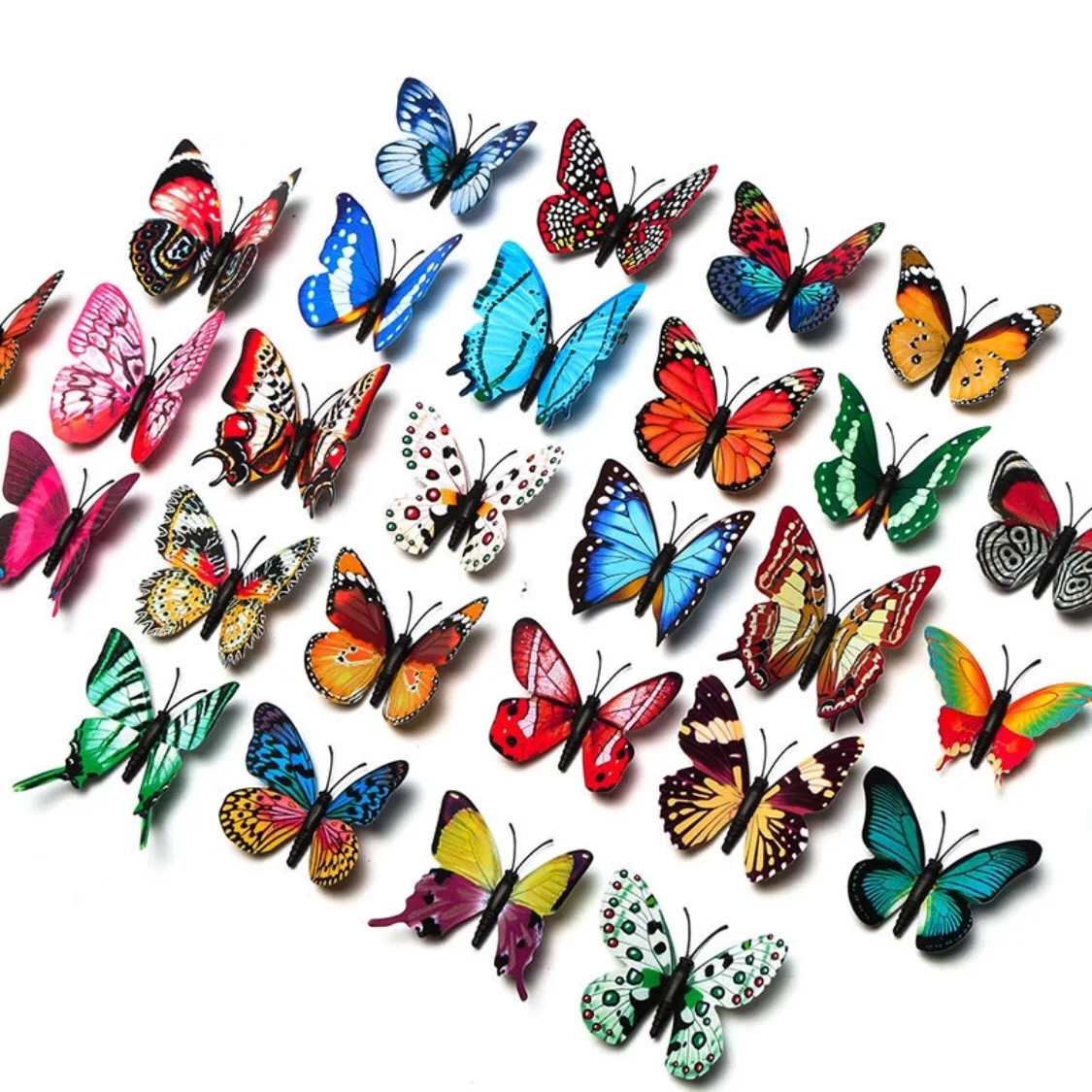 

20Pcs Random Color Animal Model Plastic Butterfly Decoration Set Kids Educational Toy Garden Tree Ornaments Deco