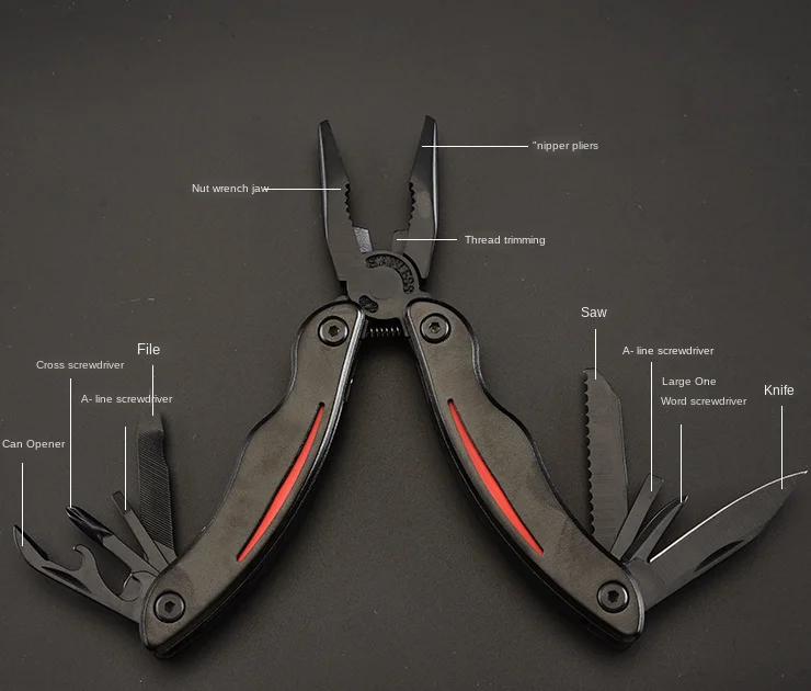 

Multifunctional pliers Needle Nose Folding Multi Pliers Multi Functional Hand Tools Stainless Steel Edc Outdoor Camping Plier