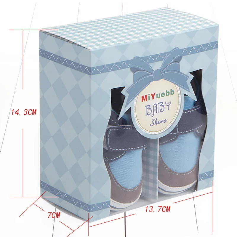 Изысканная бумажная подарочная коробка для хранения детской обуви упаковочная 14
