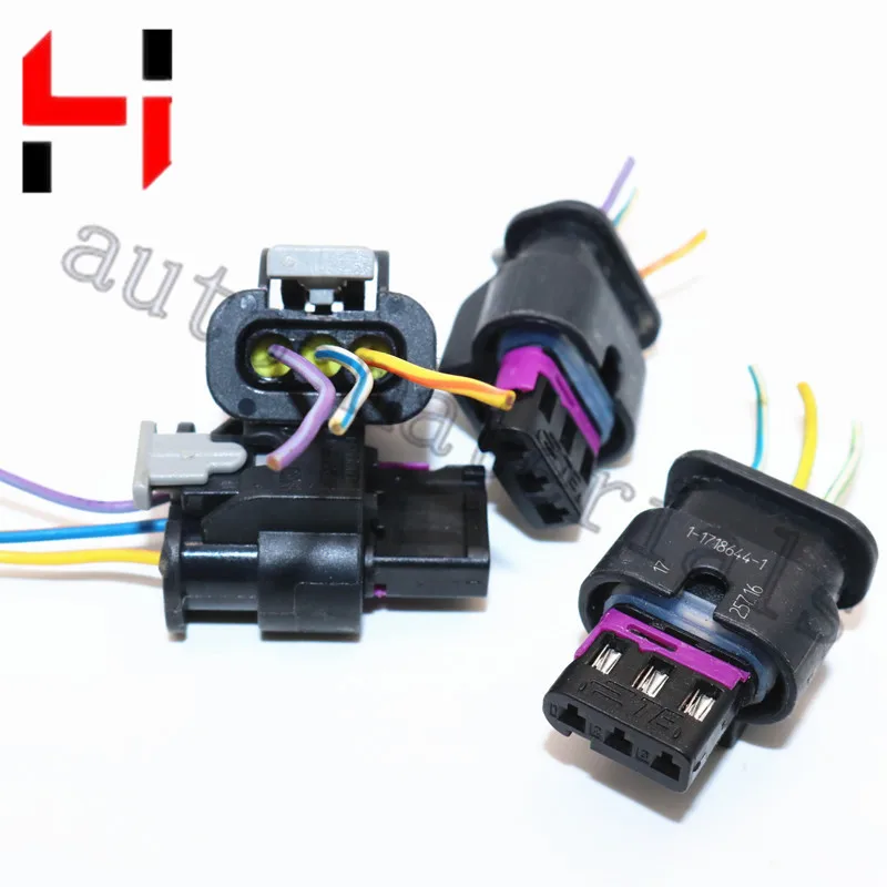 4pieces/lot for reversing Radar harness plug Parking Sensor plug 1-1718644-1 real photo color