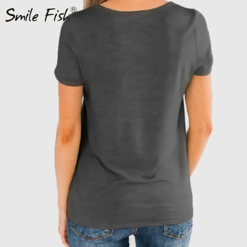 

Basic T-shirt Female Casual Pocket T Shirts Women Long Sleeve Solid Pullover Tops Elastic Plus Size Tees Autumn Winter G1518