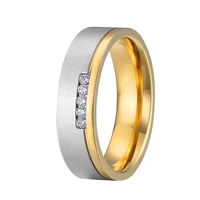 unique 2019 wedding rings bicolor 316l stainless steel engagement rings