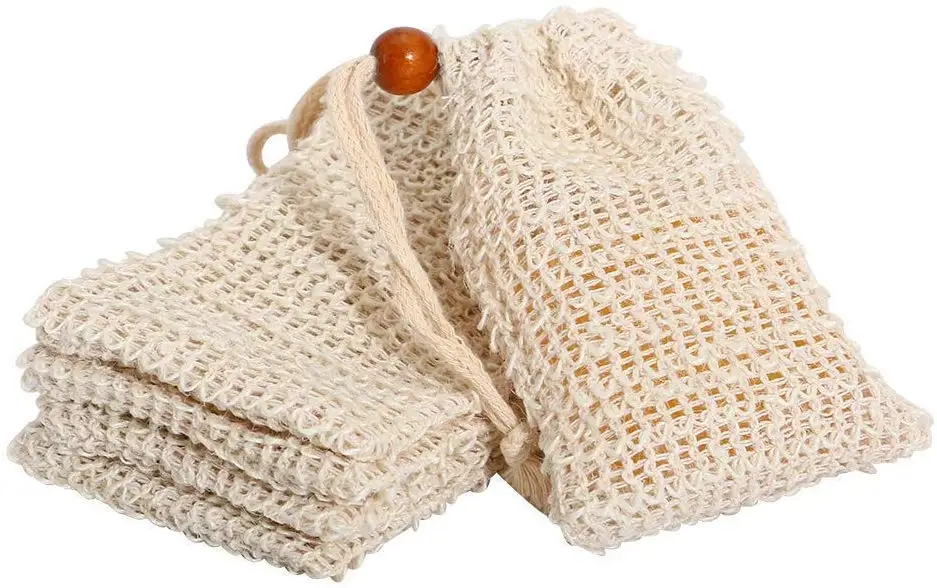 12 упаковок Отшелушивающий Натуральный сизаль мыльный пакет для продления срока