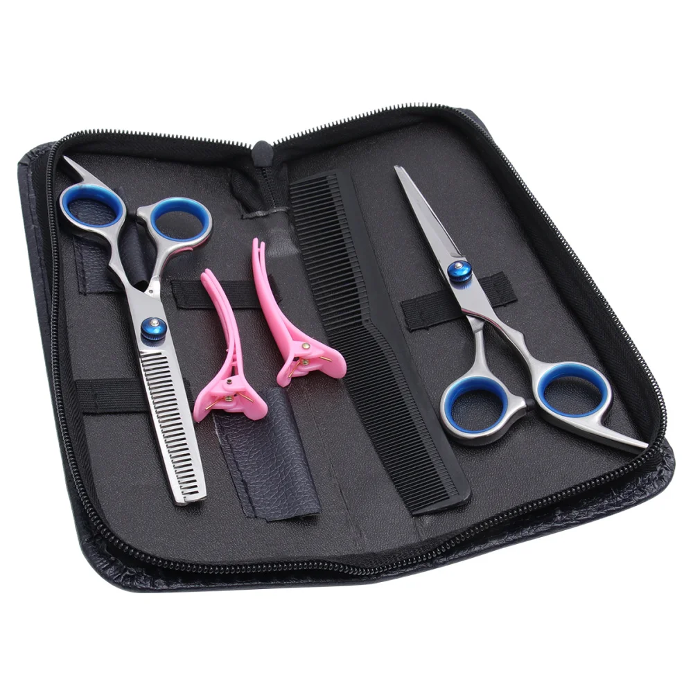 

Stainless Steel Hairdressing Scissors Flat Cut Bangs Cut Thin Teeth Scissors Family Hairdressing Tools Set